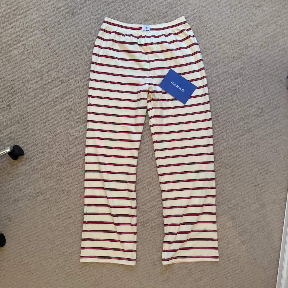 NEW: Parke Striped Cotton Boxer Pants